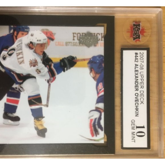 2006-07 Upper Deck #442 Alex Ovechkin KSA 10 Gem Mint Condition - Picture 2 of 6